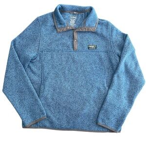 L.L.Bean Classic Fleece Pullover Long Sleeve Mens Size Medium NWOT
